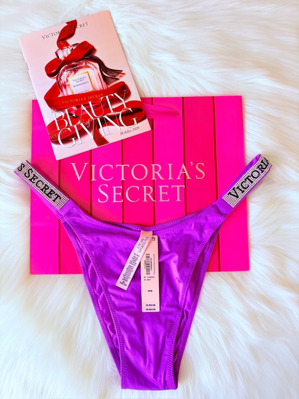 🩷🩷Victoria’s Secret logo shine strap panty (M)🩷🩷